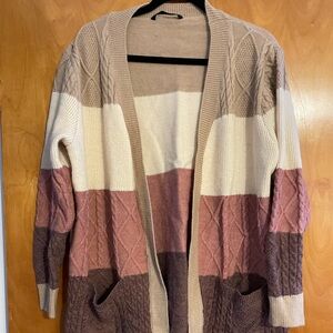 Multi Colored Cardigan Sweater